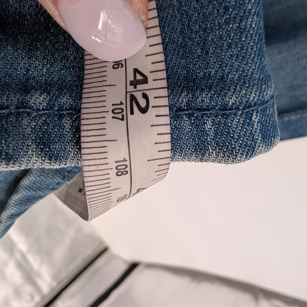 7 For All‎ Mankind Dojo Jeans 29 Blue Low Rise Flare Wide Leg Med Wash Y2K Indie